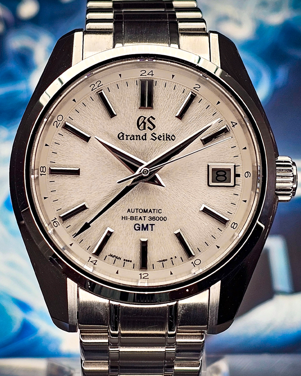 2020 Grand Seiko Heritage GMT "Mt. Iwate" 40MM Silver Dial Steel Bracelet (SBGJ201)