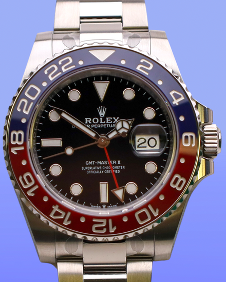 2025 Rolex GMT-Master II "Pepsi" 40MM Black Dial Oyster Bracelet (126710BLRO)
