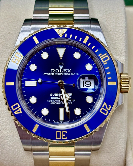 Rolex Submariner Date "Bluesy" 41MM Blue Dial Two-Tone Oyster Bracelet (126613LB)