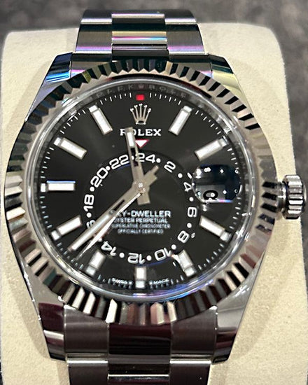 2025 Rolex Sky-Dweller 42MM Black Dial Oyster Bracelet (336934)