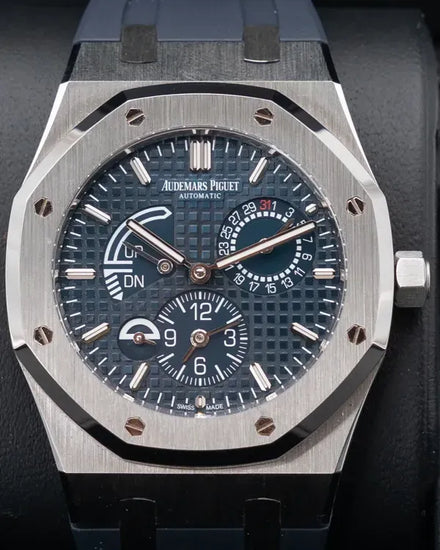 Audemars Piguet Royal Oak Dual Time 39MM Blue Dial Rubber Strap (26124ST.OO.D018CR.01)