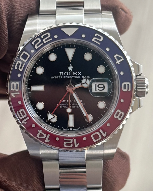 2022 Rolex GMT-Master II "Pepsi" 40MM Black Dial Oyster Bracelet (126710BLRO)