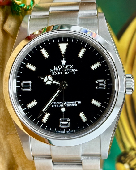 Rolex Explorer 36MM Black Dial Oyster Bracelet (114270)