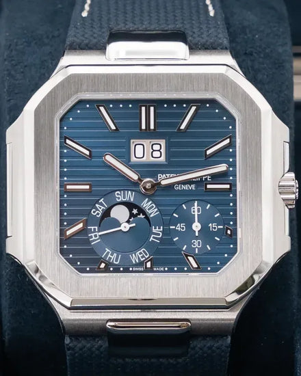 2025 Patek Philippe Cubitus 45MM Blue Dial Textile Strap (5822P-001)