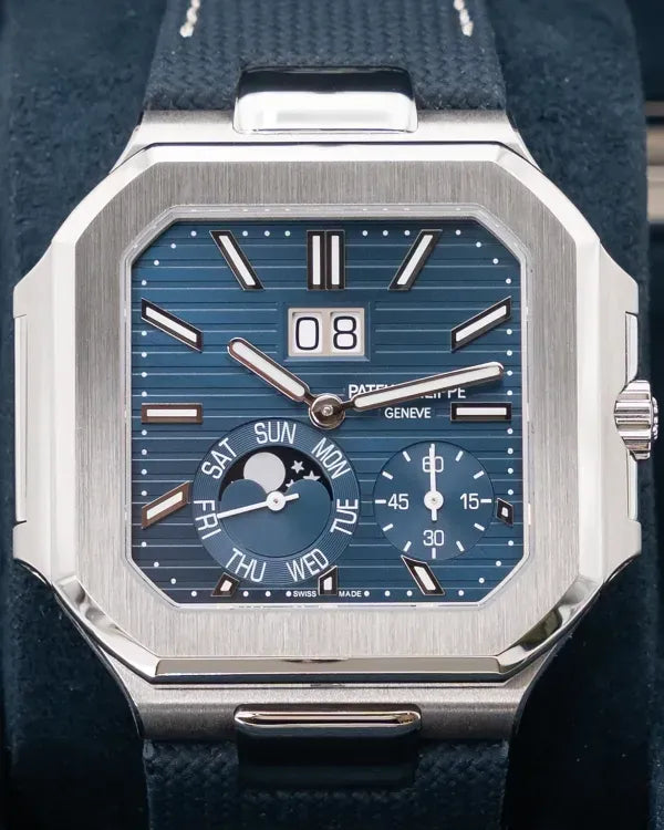 2025 Patek Philippe Cubitus 45MM Blue Dial Textile Strap (5822P-001)