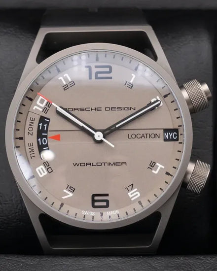 2024 Porsche Design Worldtimer 45MM Grey Dial Rubber Strap (P.675010241180)