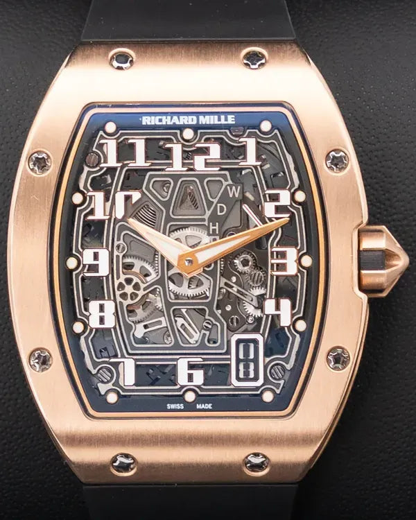 2017 Richard Mille RM 67 47.5MM Skeleton Dial Rubber Strap (RM67-01)