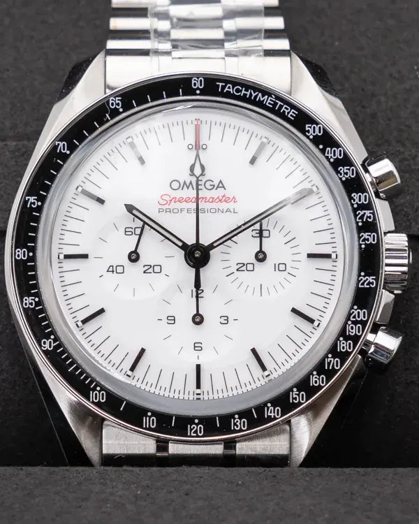 2025 Omega Speedmaster Professional Moonwatch 42MM White Dial Steel Bracelet (310.30.42.50.04.001)