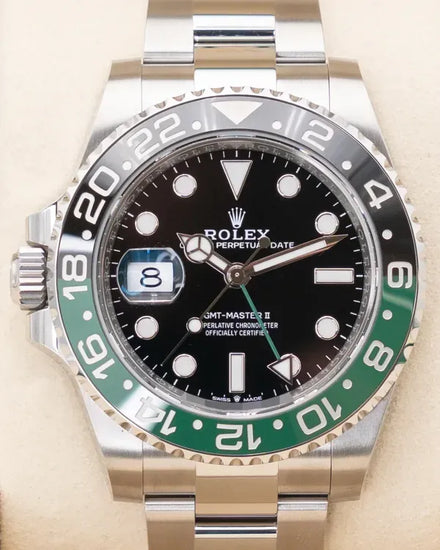 2025 Rolex GMT-Master II "Sprite" 40MM Black Dial Oyster Bracelet (126720VTNR)
