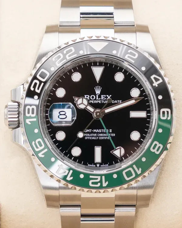 2025 Rolex GMT-Master II "Sprite" 40MM Black Dial Oyster Bracelet (126720VTNR)