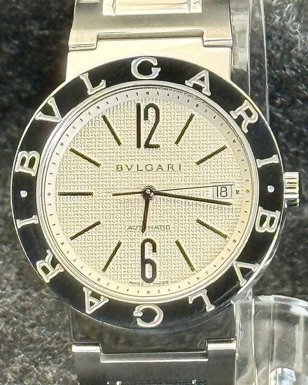 Bvlgari Bvlgari 38MM White Dial Steel Bracelet (BB38SSAUTO)