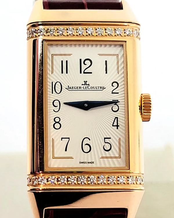 Jaeger-LeCoultre Reverso 20MM White/Black Dial OEM Leather Strap (201.2.44)