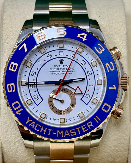 Rolex Yacht-Master II 44MM White Dial Two-Tone Oyster Bracelet (116681)
