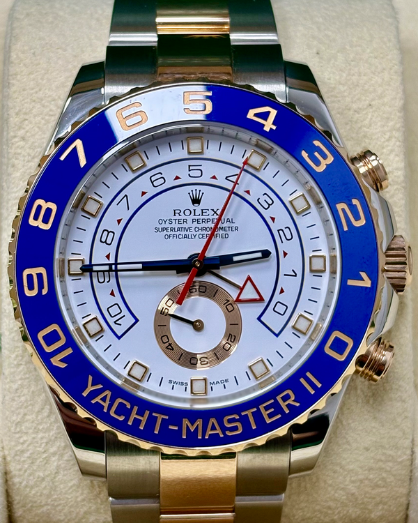 Rolex Yacht-Master II 44MM White Dial Two-Tone Oyster Bracelet (116681)