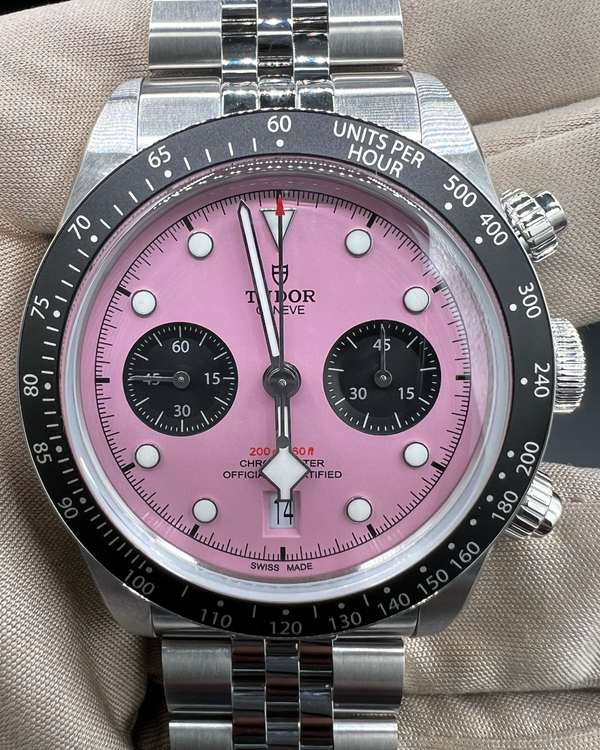 2025 Tudor Black Bay Chrono "Flamingo" 41MM Pink Dial Steel Bracelet (79360N)