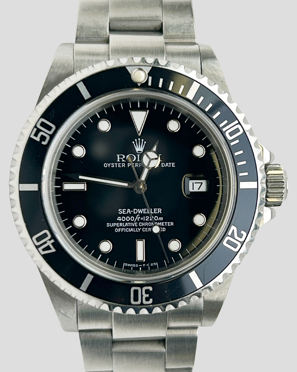 1998 Rolex Sea-Dweller 4000 40MM Black Dial Oyster Bracelet (16600)