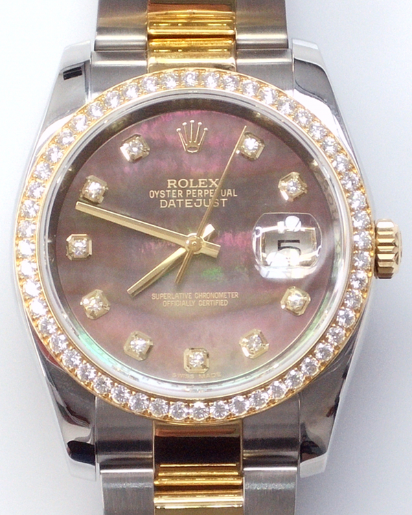Rolex Datejust 36MM Mother of Pearl Dial Two-Tone Oyster Bracelet (116243)