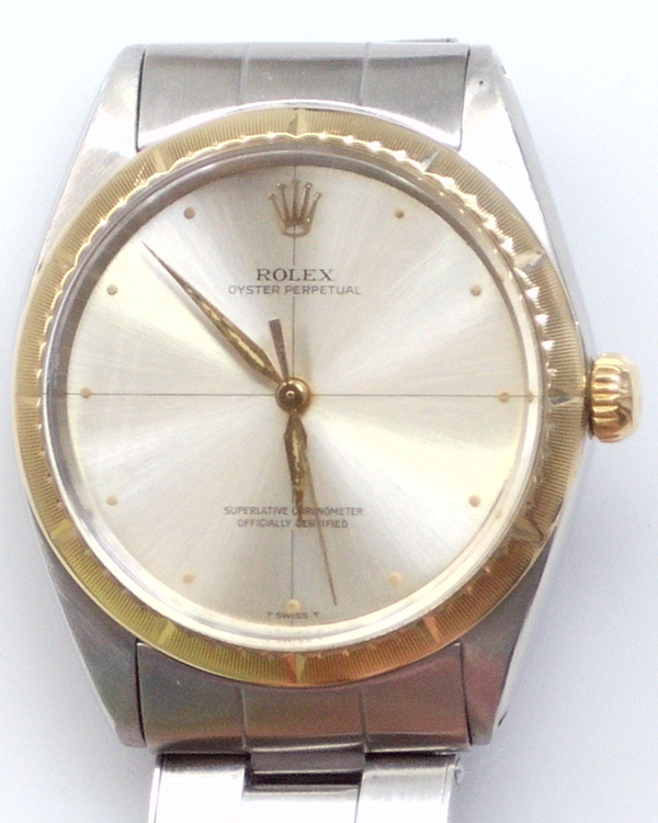 Rolex Oyster Perpetual "Zephyr" 34MM Silver Dial Oyster Bracelet (1008)