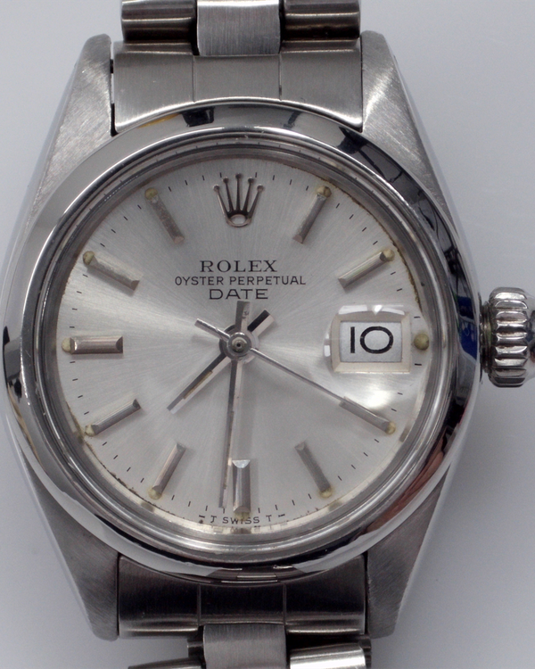 1981 Rolex Oyster Perpetual Lady Date 26MM Silver Dial Oyster Bracelet (6916)