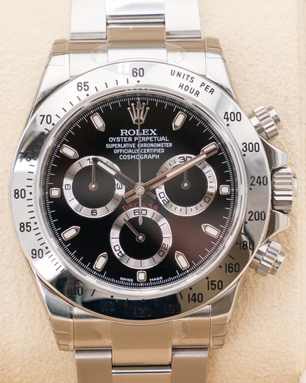 2015 Rolex Cosmograph Daytona 40MM Black Dial Oyster Bracelet (116520)
