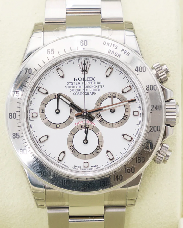 Rolex Cosmograph Daytona 40MM White Dial Oyster Bracelet (116520)