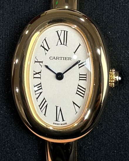 2025 Cartier Baignoire 31.4MM Quartz Silver Dial Yellow Gold Bracelet (WGBA0025)
