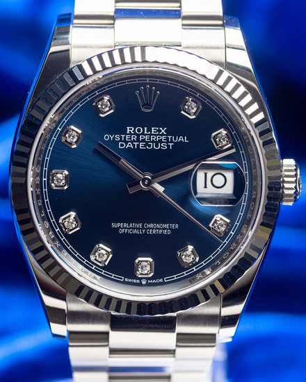2024 Rolex Datejust 36MM Blue Dial Oyster Bracelet (126234)