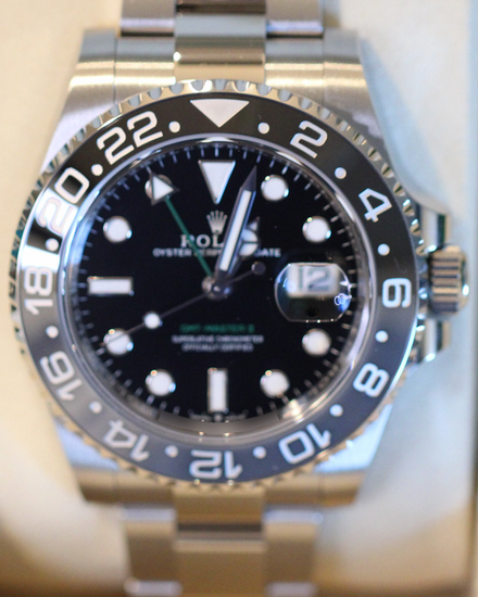 2025 Rolex GMT-Master II "Bruce Wayne" 40MM Black Dial Oyster Bracelet (126710GRNR)