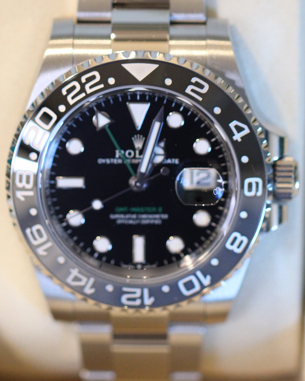2025 Rolex GMT-Master II "Bruce Wayne" 40MM Black Dial Oyster Bracelet (126710GRNR)