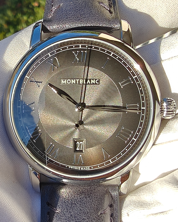 2025 Montblanc Star Legacy 42MM Grey Dial Leather Strap (134359)