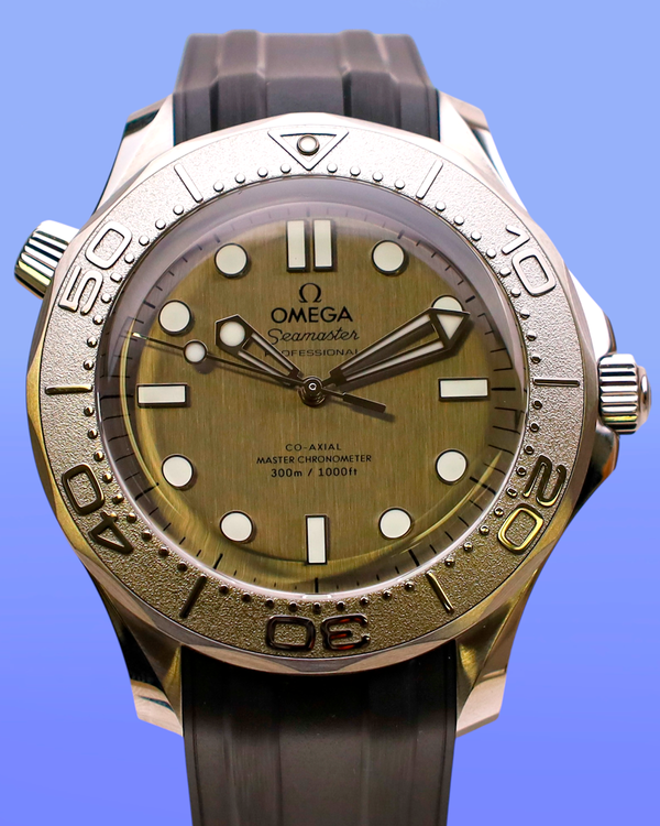 2025 Omega Seamaster Diver 300M 42MM Silver Dial Rubber Strap (210.32.42.20.06.002)