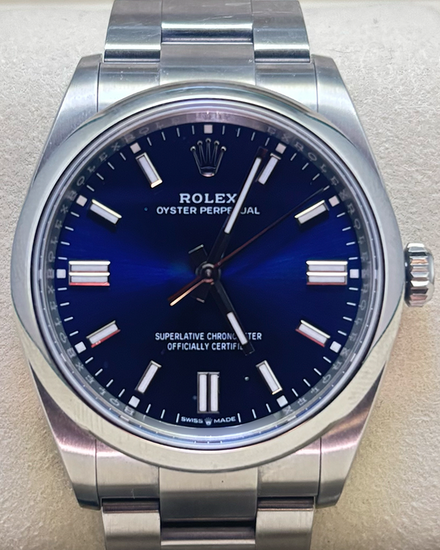 2025 Rolex Oyster Perpetual 36MM Blue Dial Oyster Bracelet (126000)
