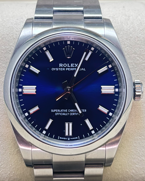 2025 Rolex Oyster Perpetual 36MM Blue Dial Oyster Bracelet (126000)
