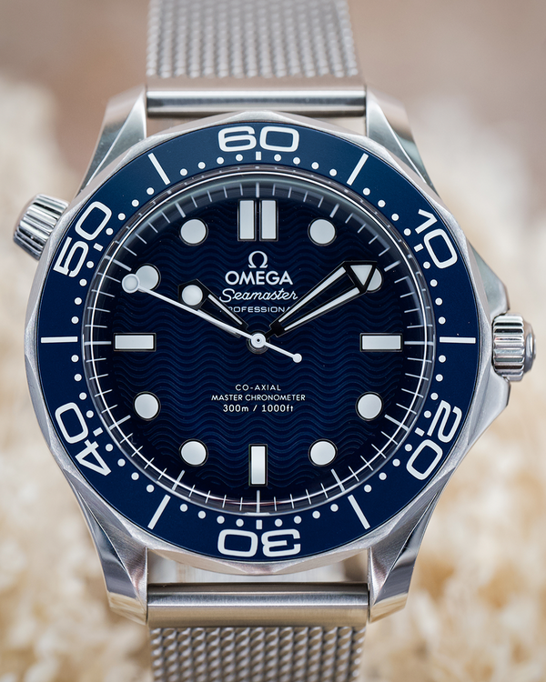 2025 Omega Seamaster Diver 300M "James Bond 60th Anniversary" 42MM Blue Dial Steel Bracelet (210.30.42.20.03.002)