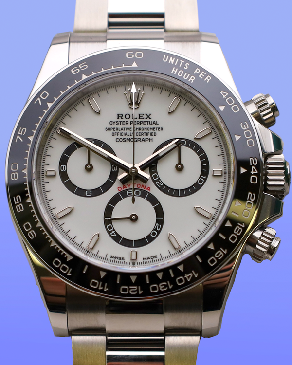 2025 Rolex Cosmograph Daytona "Panda" 40MM White Dial 40MM Oyster Bracelet (126500LN)