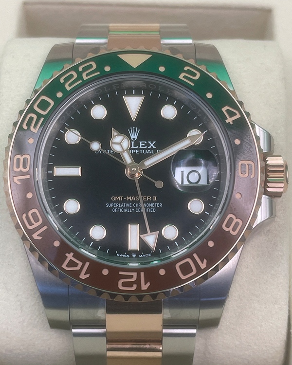 2025 Rolex GMT-Master II "Rootbeer" 40MM Black Dial Two-Tone Oyster Bracelet (126711CHNR)