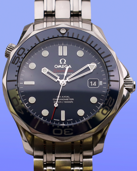 No Reserve - Omega Seamaster Diver 300M 41MM Blue Dial Steel Bracelet (212.30.41.20.03.001)
