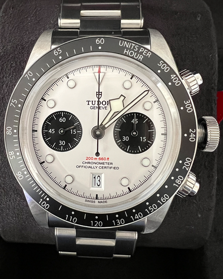 2021 Tudor Black Bay Chrono "Panda" 41MM White Dial Steel Bracelet (79360N)