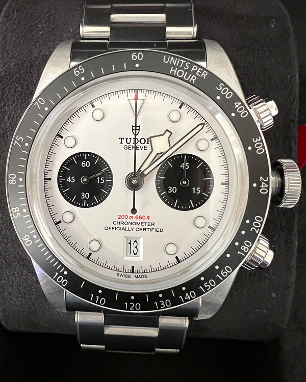 2021 Tudor Black Bay Chrono "Panda" 41MM White Dial Steel Bracelet (79360N)