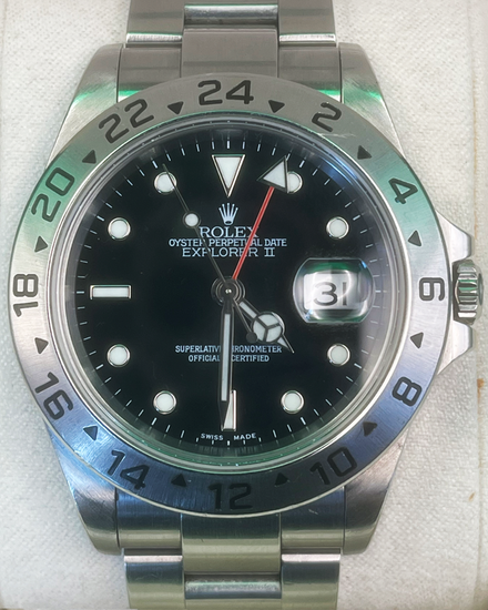 2002 Rolex Explorer II 40MM Black Dial Oyster Bracelet (16570)