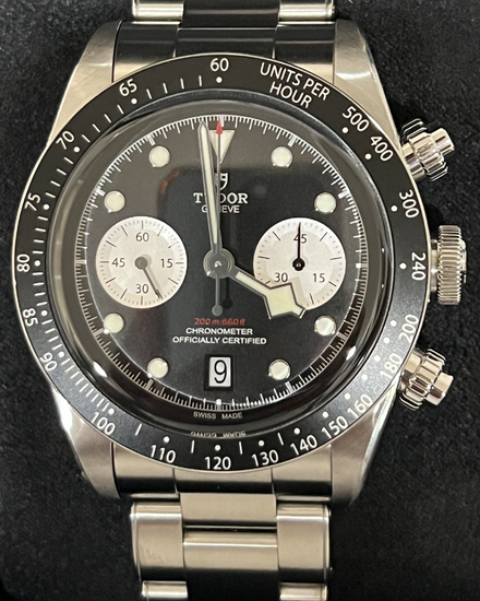 2021 Tudor Black Bay Chrono 41MM Black Dial Steel Bracelet (79360N)