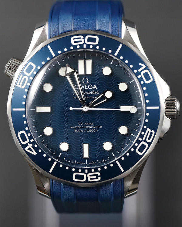 2024 Omega Seamaster Diver 300M "James Bond 60th Anniversary" 42MM Blue Dial Rubber Strap (210.30.42.20.03.002)