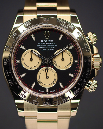 2025 Rolex Cosmograph Daytona 40MM Black Dial Yellow Gold Oyster Bracelet (126508)