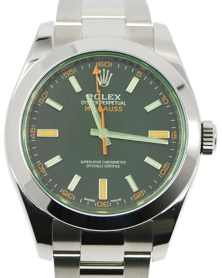 Rolex Milgauss 40MM Black Dial Oyster Bracelet (116400GV)