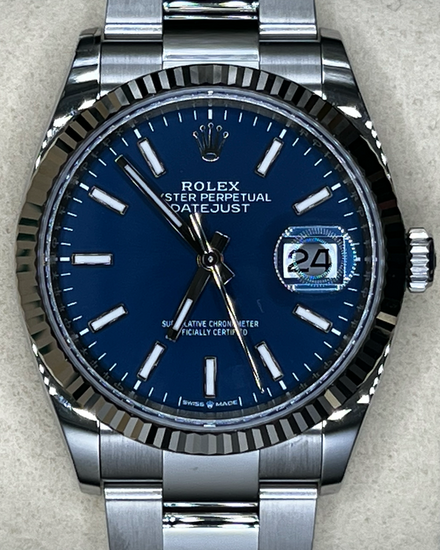 2025 Rolex Datejust 36MM Blue Dial Oyster Bracelet (126234)