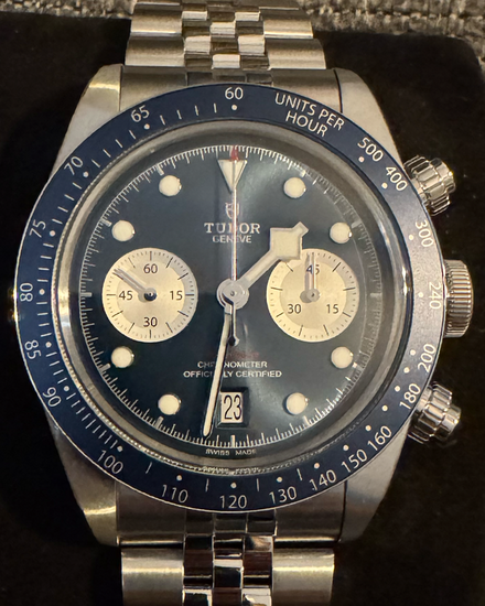 2025 Tudor Black Bay Chrono 41MM Blue Dial Steel Bracelet (79360B)