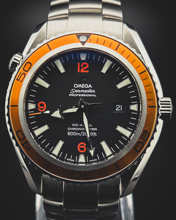 2011 Omega Seamaster Planet Ocean 600M 42MM Black Dial Steel Bracelet (2208.50.00)