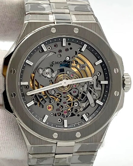 Chopard Alpine Eagle 41MM Skeleton Dial Titanium Bracelet (298630-3001)