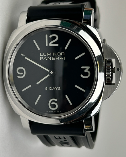 2019 Panerai Luminor Base 8 Days 44MM Black Dial Rubber Strap (PAM00560)