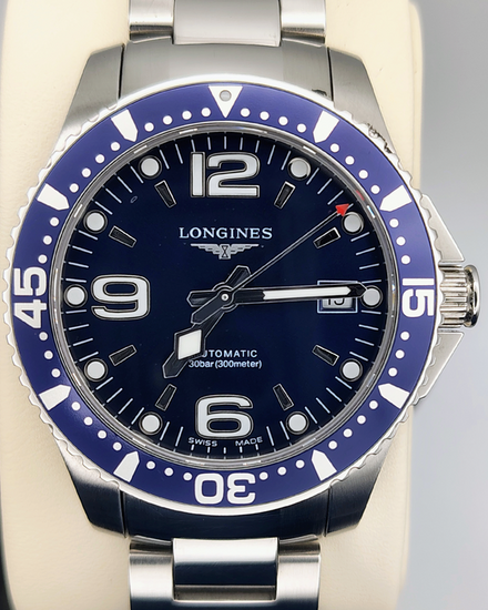 Longines HydroConquest 39MM Blue Dial Steel Bracelet (L3.741.4.96.6)
